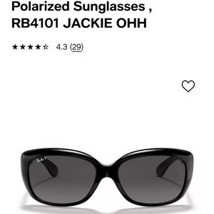 Ray Ban polarized “Jackie Oh” sunglasses.